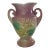 Mid Century Usa Pottery Vase With Raised Yellow Florals Mold 76-10 For Sale
