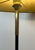 1950s Floor lamp in black lacquered metal and brass design with magazine rack For Sale - Image 6 of 12