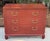 Stunning 1980s Baker ming style grasscloth dresser in a Chinese red that is just sublime. The quality of this chest cannot...