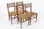 Mid-Century Modern Vintage Rustic Modern Wood and Rush Wicker Dining Chairs, Set of 4 For Sale - Image 3 of 15