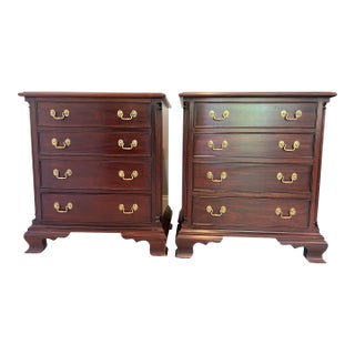 Henkel Harris 116 Bedside Chests (2) in #29 Classic Henkel Mahogany, A Pair For Sale