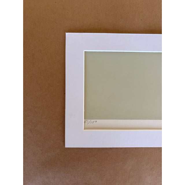 1980s Modernist Serigraph “Distant Land, New Skies” #51/150 Signed by Janice Wetzel – Custom Framed For Sale - Image 9 of 14