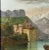 European School Artist, River Landscape with Castle and Boats, 19th Century, Oil on Wood For Sale - Image 3 of 7