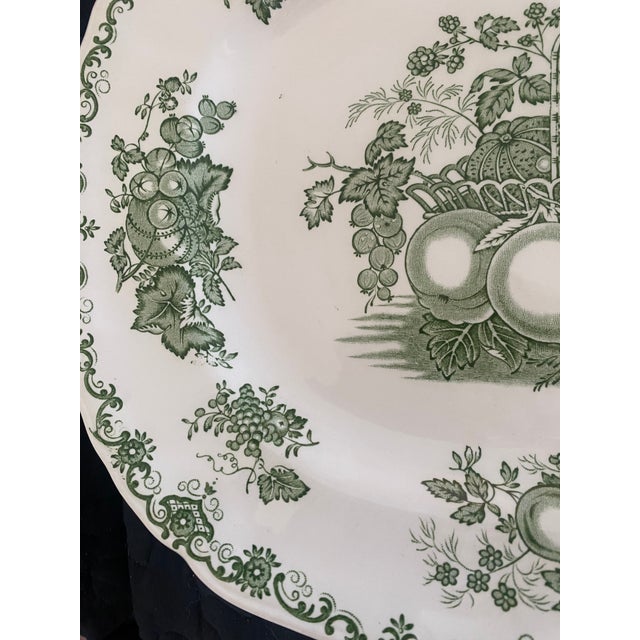 Mid 20th Century Mason's Transferware Green Serving Set of 4 For Sale - Image 13 of 14