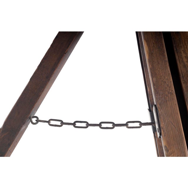 Mid 20th Century Artist's Oak Easel For Sale - Image 10 of 10