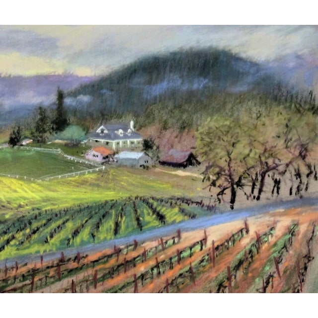 Impressionist Reif Erickson, Napa Vineyard, Circa2000 For Sale - Image 3 of 6