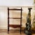 Gold Mahogany Column Shelf, France For Sale - Image 8 of 10