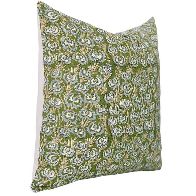 Romantic and nature-inspired, the Heart Vine cushion cover features a graceful hand block printed pattern of trailing...