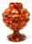 Pique Fleurs Vase in Multi Color Decor with Grille, 1930s For Sale - Image 9 of 13