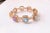 Bochic Capri” Vintage Sapphire & Multi Natural Gem Bangle Set 18K Gold & Silver For Sale - Image 15 of 15
