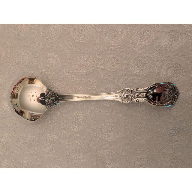 Metal Late 20th Century Reed & Barton "Burgundy" Sterling Silver Cream Soup Spoons, Lot of 6 For Sale - Image 7 of 14