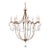 Currey and Company Large Crystal Lights Chandelier (Gold) For Sale