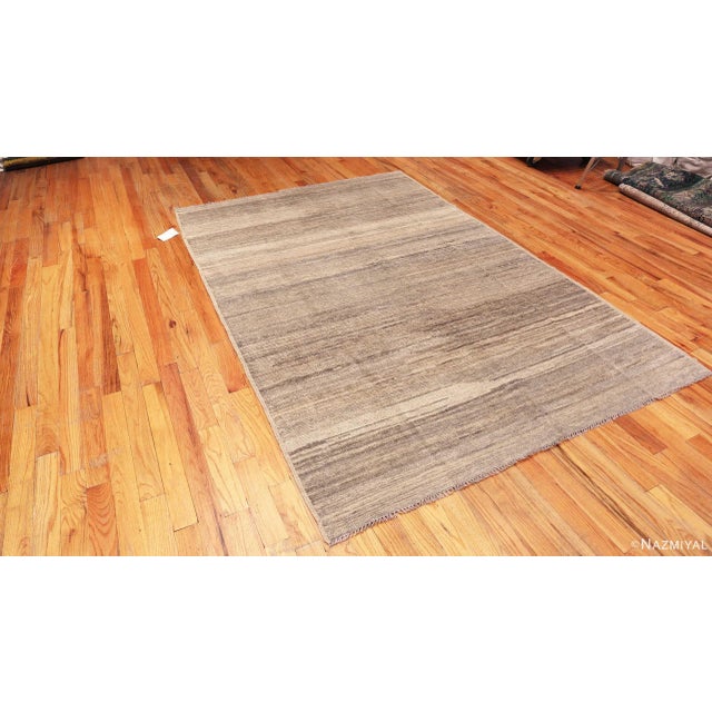Modern Nazmiyal Collection Decorative Soft Color Modern Moroccan Area Rug For Sale - Image 3 of 8