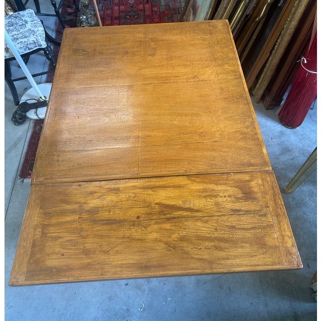 Extendable Square Table in Beech Wood, 1900s For Sale - Image 16 of 18