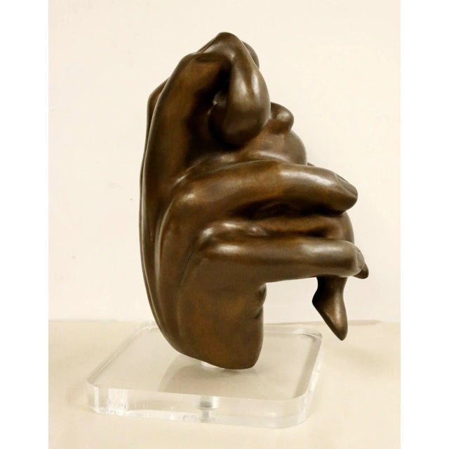 Bronze 1990s "Illusion" Bronze Table Sculpture by Jerry Soble For Sale - Image 8 of 10