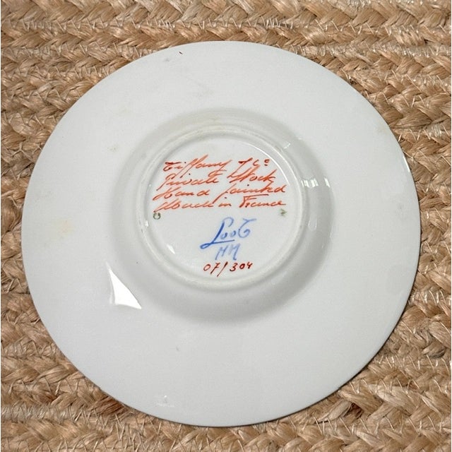 Tiffany and Co. Vintage Tiffany & Co. X Le Tallec Private Stock French Porcelain Butter Pat or Trinket Dishes - 12 pcs For Sale - Image 4 of 8