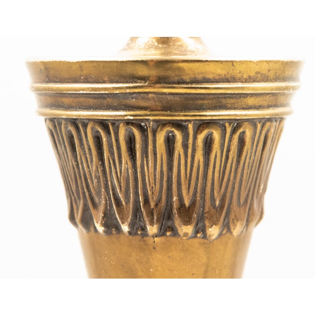 1960s Hollywood Recency Stiffel Brass Lamp For Sale In Boston - Image 6 of 7