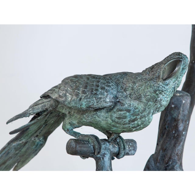 Italian Bronze Sculpture of Three Parrots, Italy Mid 20th C. For Sale - Image 3 of 18