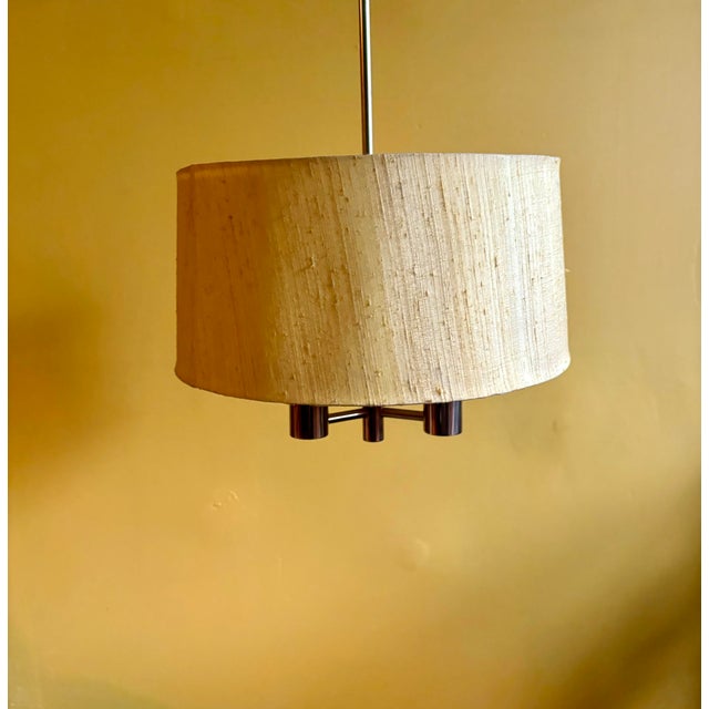1970s Th. Valentiner Brass Ceiling Lamp For Sale In New York - Image 6 of 6