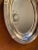 1950s Small Silver Plate Service Tray Ridged Border 4 Round Pad Feet, No Makers Mark For Sale - Image 10 of 12