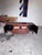 1960s Mid Century Modern Walnut Credenza With Black Accent Pulls For Sale - Image 5 of 8