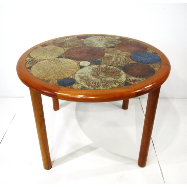 Tue Poulsen Tile Top Dining Table for Haslev Denmark For Sale - Image 10 of 10