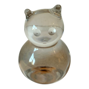 Baccarat Crystal Cute Fat Cat