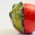 Ceramic Vintage Studio Pottery Peach Flower Frog For Sale - Image 7 of 11