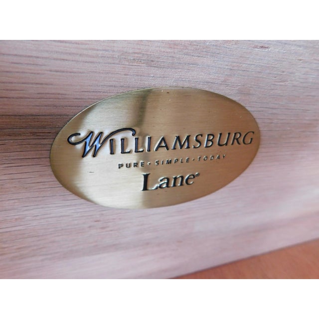 Lane Furniture Williamsburg Cherry 1 Drawer Nightstand #B For Sale - Image 10 of 11