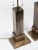 Pair of solid brass skyscraper table lamps from the 1940s. These have been totally restored. They have been bronzed. They...