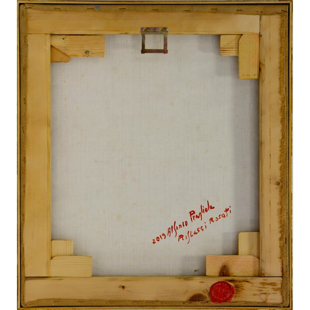 Alfonso Pragliola, Riflessi Rosati Abstract Landscape, Mixed Media on Canvas, 2019 For Sale - Image 7 of 8