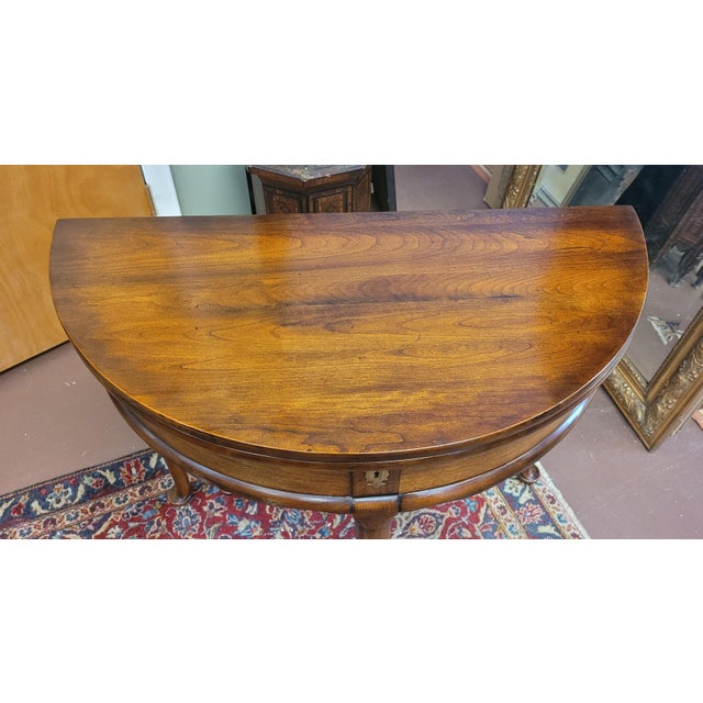Brown 1950s Beatiful Statton Furniture Folding Credenza For Sale - Image 8 of 10