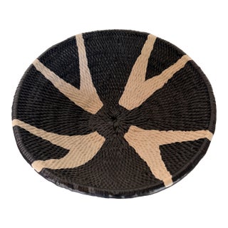 Uttermost Navy and White Twirl Wall Bowl For Sale