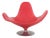 Red Leather Calla Armchair by Stefano Giovannoni for Domodinamica, 1980s For Sale