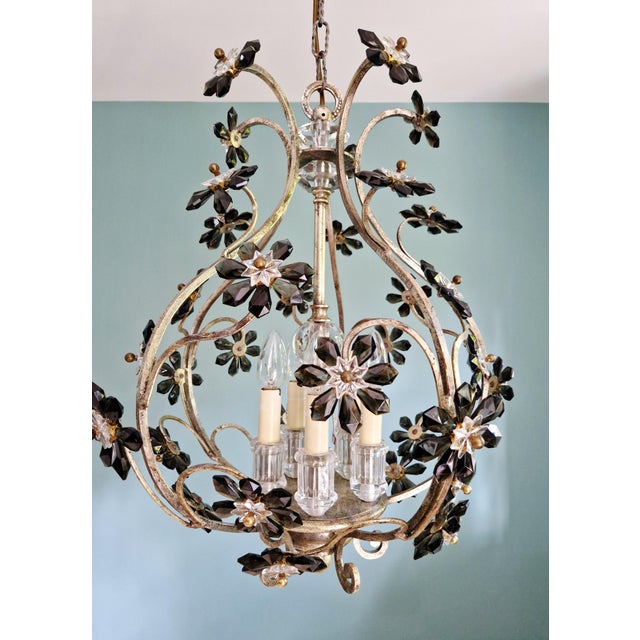 Mid-Century Modern Vintage Italian Chandelier by Banci Firenze, 1970s For Sale - Image 3 of 16