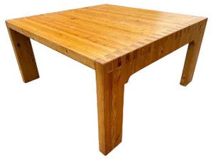A Danish Mid-Century Modern Brutalist Coffee Table in Pine from the 1970´s, 1972