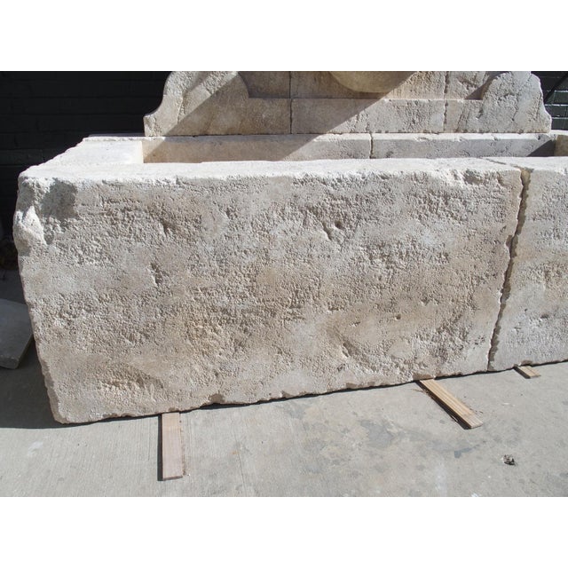 Sigonce Large Carved Spill Bowl Limestone Wall Fountain From Provence, France For Sale - Image 18 of 18