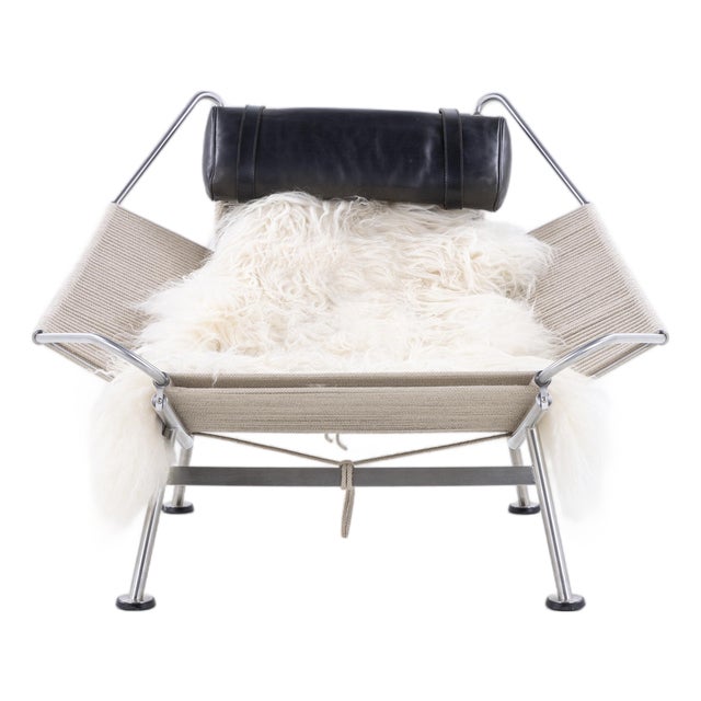 Flag Halyard Lounge Chair by Hans J. Wegner For Sale