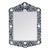 Vivienne 20 in. W x 28 in. H Bone Inlay Vertical Accent Wall Mirror, Navy Blue For Sale In Chicago - Image 6 of 6