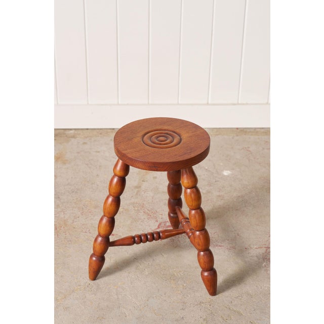 Vintage French Bobbin Stool For Sale In Charleston - Image 6 of 10