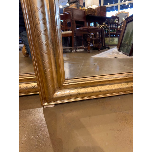 Wood Pair of 19th Century Louis Phillipe Mirrors For Sale - Image 7 of 13