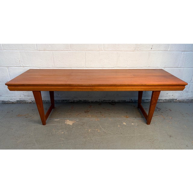 Mid-Century Modern Mid 20th Century Mid-Century Danish Teak Extending Coffee Table For Sale - Image 3 of 12