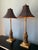 French Late 20th Century Large Italian Tassel Buffet Lamps With Black Shades, Pair For Sale - Image 3 of 11
