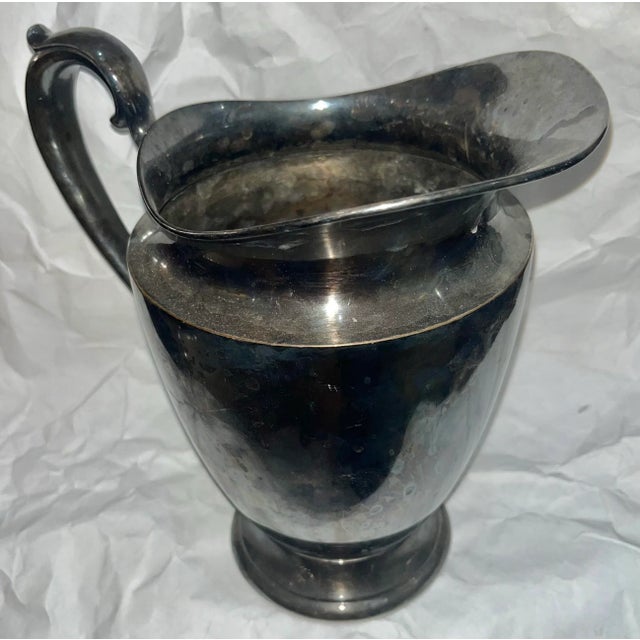 Traditional Vintage International Silver Company Water Pitcher #527 For Sale - Image 3 of 11
