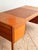 Brown Mid-Century Modern Teak Executive Desk with Leather Inlay, 1970s For Sale - Image 8 of 18
