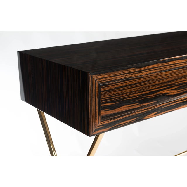 Sin Collection Console in Glossy Ebony by Giorgio Ragazzini for VGnewtrend For Sale - Image 4 of 7