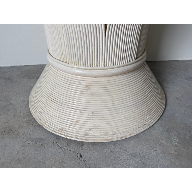 1980's Gabriella Crespi Style - Rattan Dining Table Base For Sale - Image 12 of 13