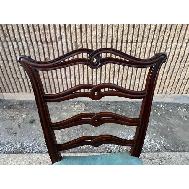 Early 20th Century Georgian Mahogany Ribbon Back Side Chair For Sale - Image 4 of 7