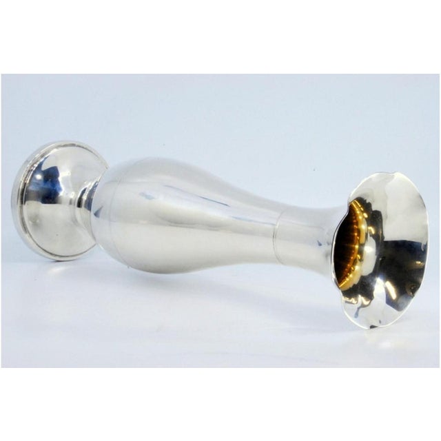 Plain Silver Jug with Wavy Rim For Sale - Image 6 of 8