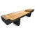 Vintage Black & Tan Dono Modern Slab Bench For Sale - Image 4 of 9